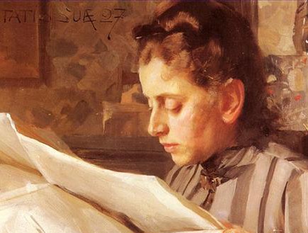 Détail, portrait d'Anders Zorn